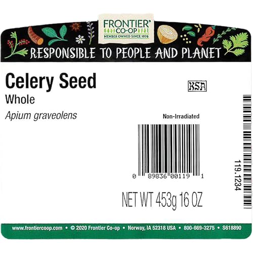 image for Frontier Co-op Celery Seed Whole, Kosher | 1 lb. Bulk Bag | Apium grav