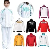 [brightcos] ハイキュー ジャージ 烏野高校 青葉城西高校 音駒高校 白鳥沢学園 梟谷学園 ユニフォーム 運動服 バレーボールウエア 長袖 制服 コスチューム 学生 パーカー トレーナー 日常着 トップス 男女兼用 (MSBY 上着/単品, L)