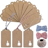 Ouddy Petsvv 198 PCS Tag, Self Adhesive Gift Santa Snowmen Xmas Tree Deer Designs Decorative Stickers Holiday Labels St, Red-3669