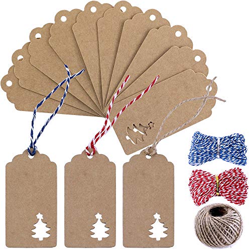 Ouddy Petsvv 198 PCS Tag, Self Adhesive Gift Santa Snowmen Xmas Tree Deer Designs Decorative Stickers Holiday Labels St, Red-3669