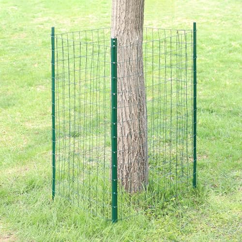 FOREHOGAR Green PVC Coated Welded Wire Fence 24 Inch x 50 Foot, 2 Inch x 3 Inch 16GA, Garden Border Fencing Roll Vinyl Coating Metal Wire Mesh for Yard Vegetable Plant Protection Poultry Netting by FOREHOGAR - Image 5