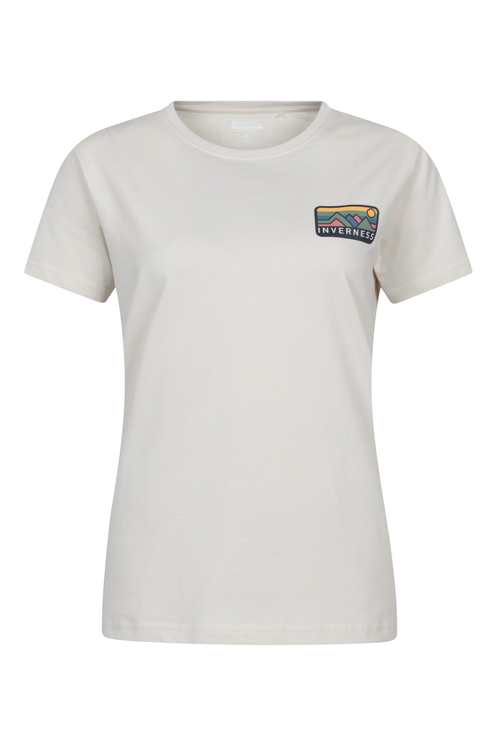 Mountain Warehouse Women's Beige Inverness Relaxed Short-Sleeved T-Shirt - Cotton, Uv Protect Max, Lightweight - Spring Summer Adventures & Outdoors 16