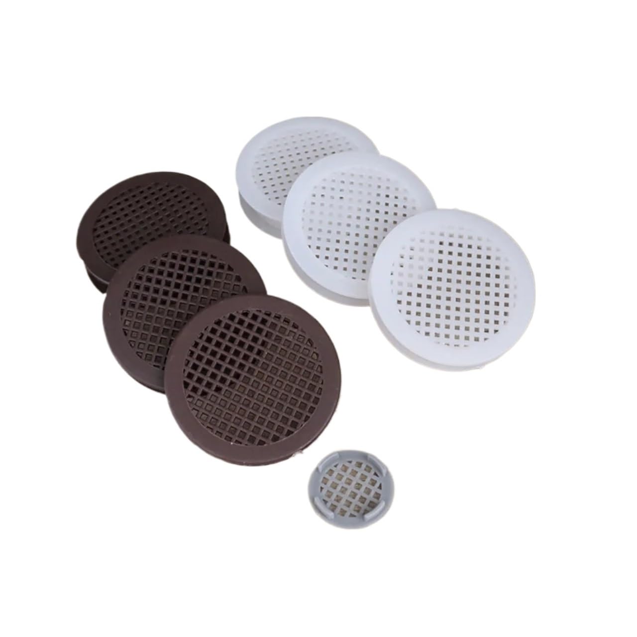 Lüftungsgitter 10 Stück 3 mm-18 mm Kunststoff rund