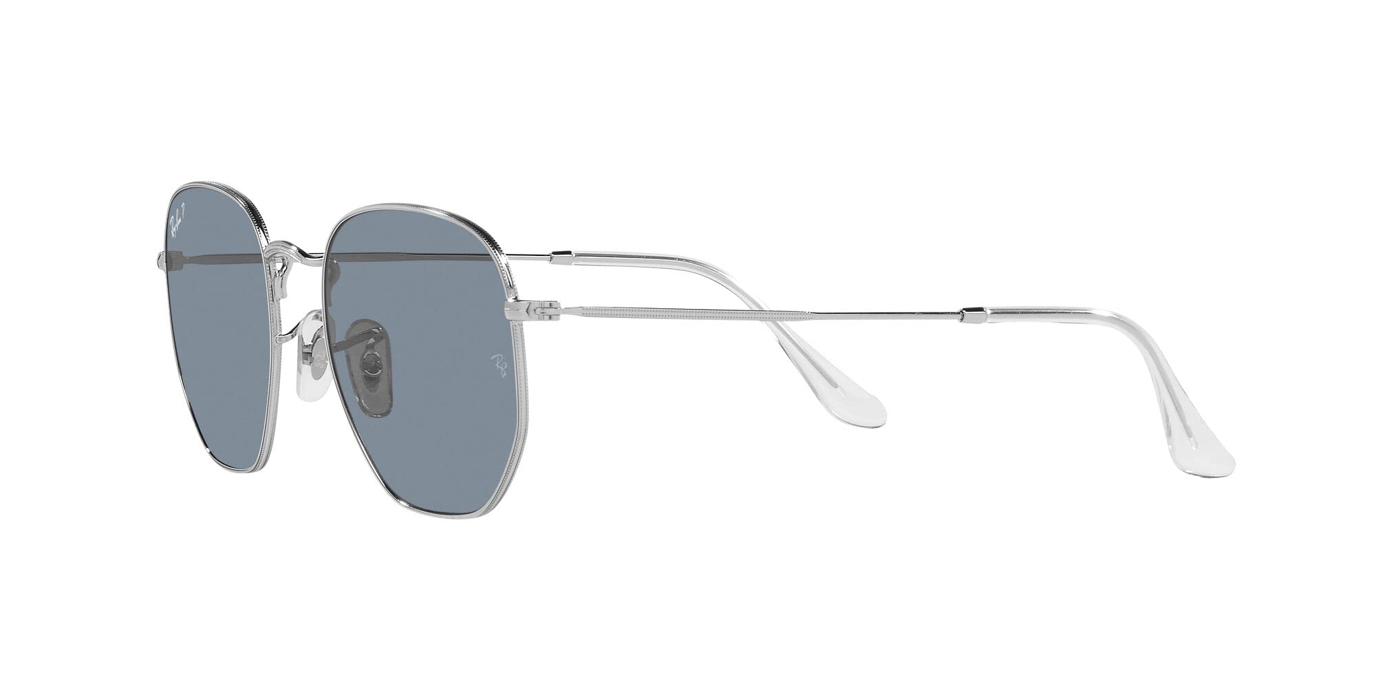 Ray-Ban Sonnenbrille RB3548N HEXAGONAL 003/02 Unisex Farbe Silber Glas Blau Größe 51 mm