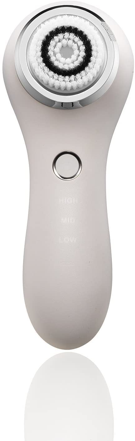 HANGSUNFacial Cleansing Brush Sonic Facial Brush Skin Cleansing Electric Face Scrubber Exfoliator by SC200 with 3 Brush Heads, 3 Speed Modes Rechargeable for Exfoliating, Massaging and Deep Cleansing