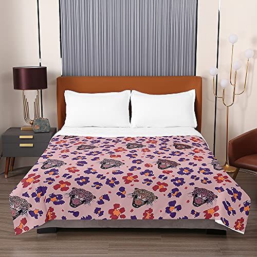 Colcha de verano de leopardo 230x260cm para cama de matrimonio 3