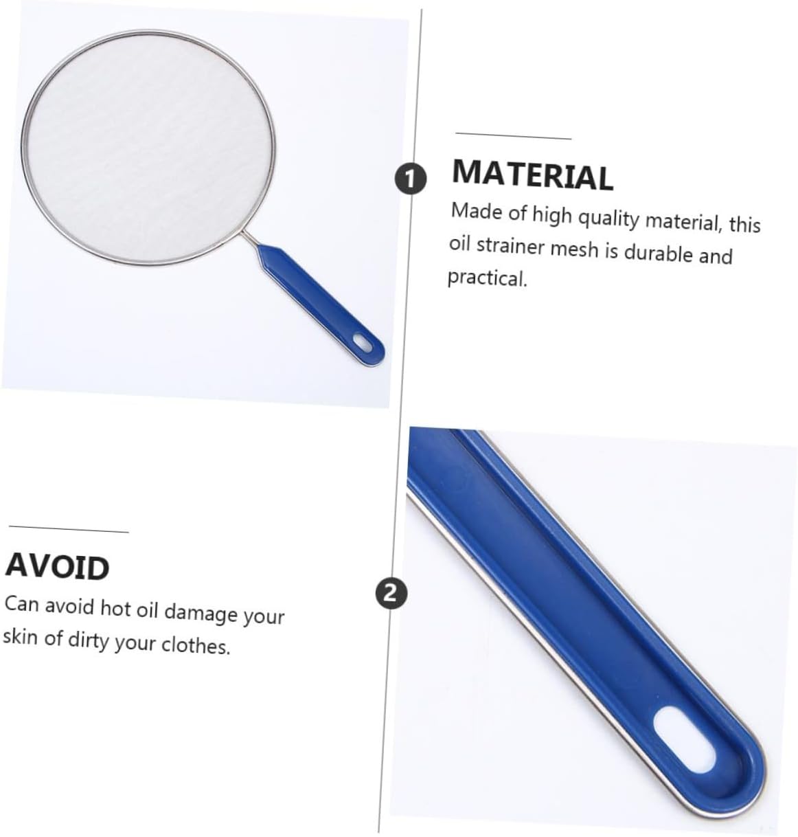 Zerodeko Mesh Pot Cover Pot Safeguard Spill Lid Cover Oil Splatter Guard Lightweight for Cooking