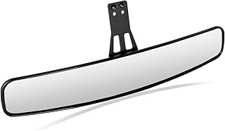 Panoramic Convex Ranger Rear View Mirrors Compatible with 2017-2022 Polaris Ranger 500 570 900 XP 1000 XP/Crew Mirrors Factory Present Drop Down Mounting Tab