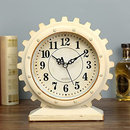 Reloj de mesa vintage JFDBGU un regalo especial de manualidades para el hogar 4