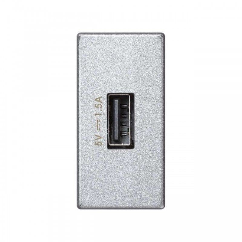 Cargador K45 USB modular Simon 1,5A para empotrar en puestos de trabajo