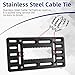 OKLPF No-Drill Front License Plate Mounting Kit - Universal License Plate Bracket Holder for Cars, Trucks & SUVs with Stainless Steel Hardware & Anti-Theft Screws