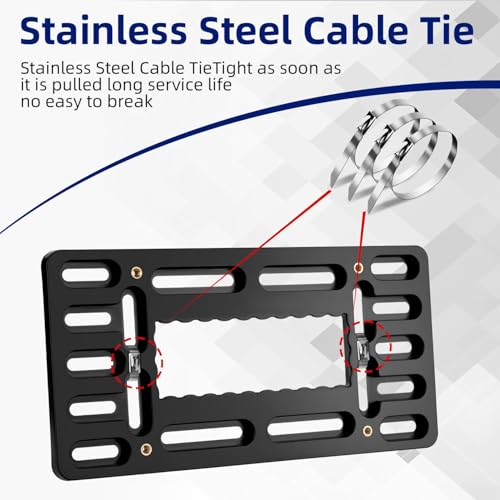 Soporte universal para matrícula OKLPF con ajuste resistente a vibraciones 2