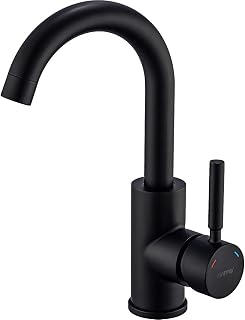 Bar Sink Faucet Matte Black GAPPO Bathroom Faucet Stainless Steel Farmhouse Lavatory Sink Faucet Mixer Small Kitchen Faucet