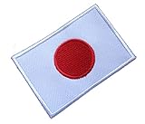 Japan Nippon Japanese Nihon National Flag Sew on Patch Free Shipping
