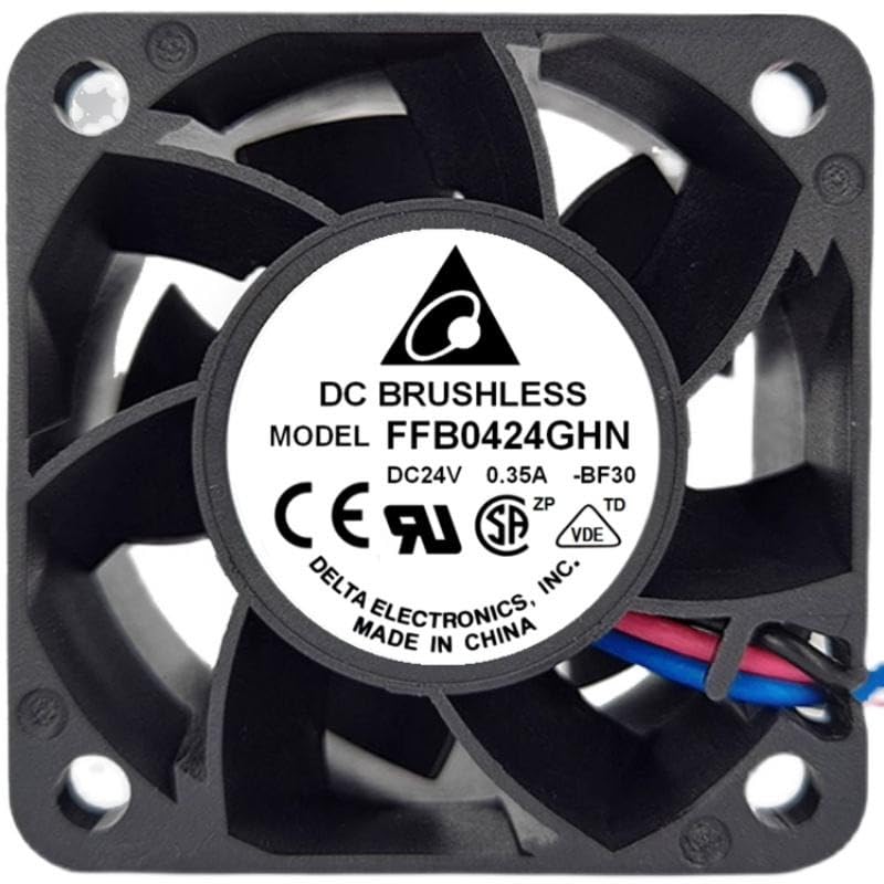 ESHMEET Lighting Hub Delta FFB0424GHN DC Brushless Fan, DC 24V - 0.35A,CPU Cooling Fan 40 * 40 * 28mm 3-Wire