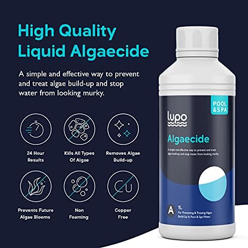 Lupo Algaecide 1L - Algae Remover & Prevention Water Treatment Suitable for all Swimming Pools, Hot Tubs and Spas
