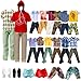 13 Pieces Doll Clothes and Accories for 11.5 Inch Boy Doll Outfit, Random 5 Tops, 5 Pants, 2 Pairs of Shoes, One Pair of Swimming Trunks