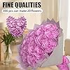 LatinaFlorista 300Pcs Premade Satin Ribbon Rose Petals Half-Finished for Eternal Rose DIY Ramos Forever Flowers Bouquets Everlasting Floral,for Wedding,Anniversary,Birthday (300 Pcs Rose Pink) #1