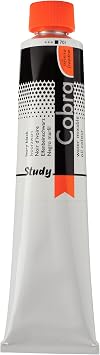 Royal Talens Cobra Study Water Mixable Oil Colors - Ivory Black, 200 ml tube