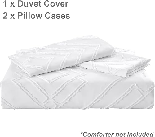 Miniatura 6 de Powdion Juego de funda de edredón de terciopelo tamaño Queen, 3 piezas, ultra suave, transpirable, juego de funda de edredón de franela acogedor de