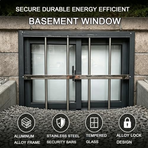 Ventana para cuarto de servicio y cobertizo con marco de aluminio 3