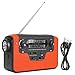 Produktbild OKBY AM/FM-Radio - Multifunktionale Handkurbel mit Solar-LED-Taschenlampe für Mobile Powerbank-Notfallalarm(rot)