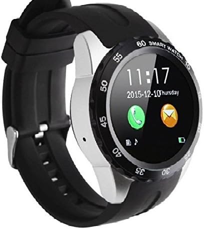 Amazon.com: Esfera redonda Smart muñeca reloj Heart Rate Monitor Cámara  tarjeta SIM NFC blurtooth impermeable para iOS Android : Electrónica