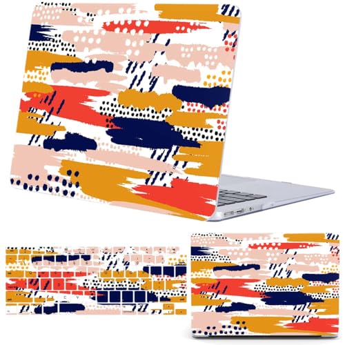 Coque MacBook Air 11 anti rayures protection rigide plastique avec couvre clavier motif coloré
