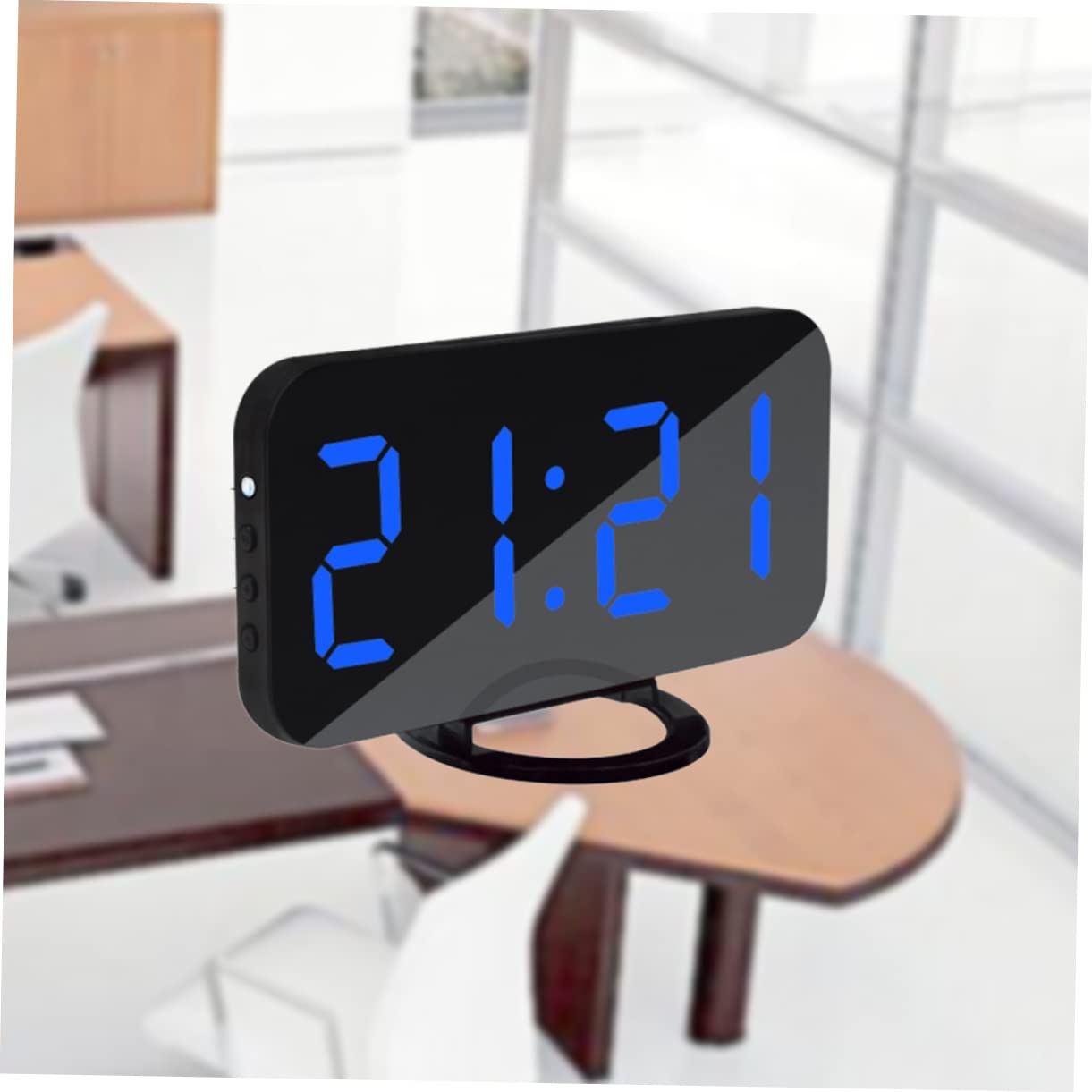 MAGICLULU Sveglia Digitale con Display LED e Luminoso Funzione Snooze e Dimmer Regolabile Due Porte USB per Caricare Dispositivi per Camera da Letto e Scrivania Stili multipli