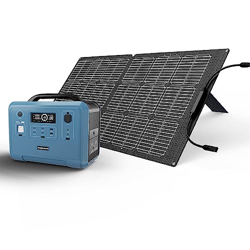 FULLSENT Centrale électrique portable 1200W 1248Wh avec panneau solaire 100W,