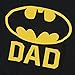 Popfunk Batman Batdad Classic Logo for Fathers and Dads T Shirt (Medium)