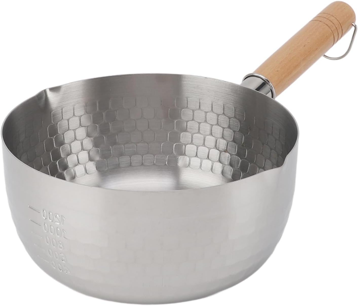 Stainless Steel Noodle Pot, Prevents Sticking Finely Crafted and Efficient Professional Cooking Pot, Even Heating for Induction Cooker (18cm)