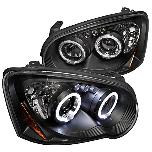 Spec-D Tuning Black Halo Projector Headlights Compatible with Subaru Impreza RS WRX Outback STI 2004-2005 L+R Pair Head Light Lamp Assembly
