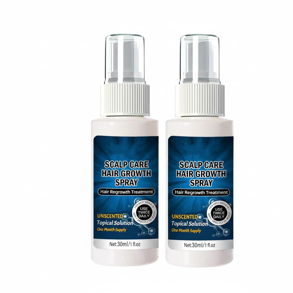 Sponsored Ad – 2PCS Scalp Care Hair Growth Spray, 30ml Anti-Shedding Hair Treatments for Women and Men, Hair Growth Serum, Scalp Serum For Hair Growth, Men's Hair Loss Treatment Spray
