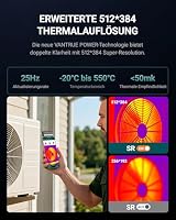 VANTRUE POWER TS2 Wärmebildkamera für iOS & Android, 512x384 Superauflösung – Ansicht 4