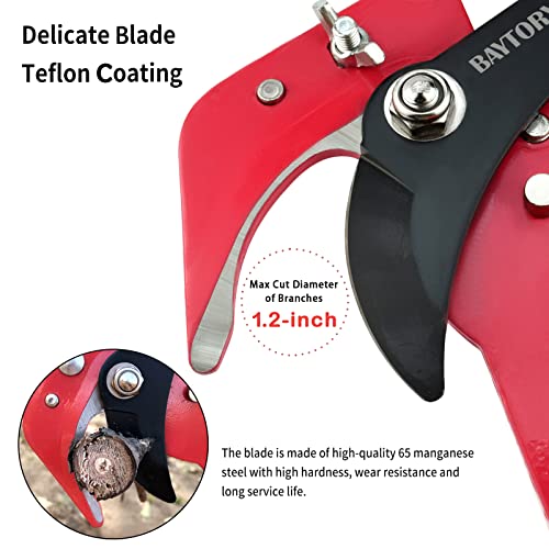 BAYTORY Extendable Tree Pruner Saw Head Without Pole, High-Altitude Branches Trimmer Pruning Shears, Harvester Clipper for Plant Twig Vine, Garden Trimming Tool by BAYTORY - Image 6