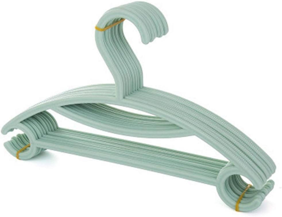 20ピース/セット北欧カラープラスチック子供服ハンガーホームノンスリップシームレスドライウェット子供ベビー服ハンガー (色 : グリ