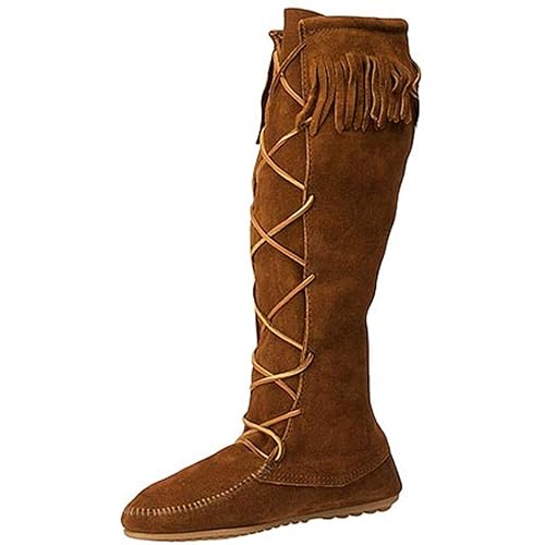 Minnetonka Women's Front Lace Knee High Boots