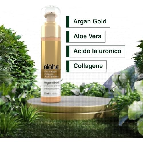 AlohaLabs Argan Gold Crema Viso Antirughe Anti Age...