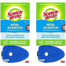 Multi Purpose Non Scratch Dish Wand Refills by Scotch Brite Blue 6 Pack