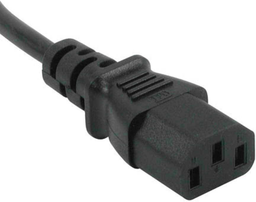 C2G Power Cord, Replacement Power Cable, 3 Pin Connector, Universal Power Cord, 5-15P to C13, 18 AWG, Black, 15 Feet (4.57 Meters), Cables to Go 09482 : Everything Else