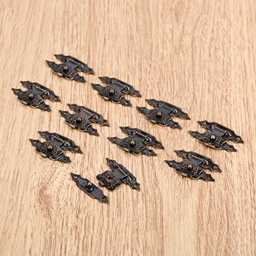 10 Pcs Antique Latch Hasps Iron Jewelry Box Padlock Hasp Locked Wooden Wine Gift Box Handbag Buckle Hardware Accessories #TOP3
