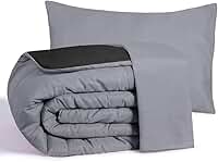 Edredom Casal Queen 3 Peças Margarida - Conforto, Estilo e Maciez para Noites Aconchegantes (Variações) (Preto e Cinza)