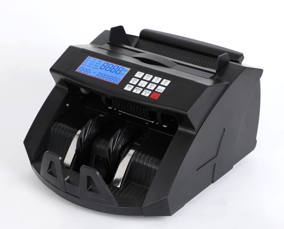 GOBBLER Business-Grade Note Counting Machine with Fake Note Detection &amp; Large LCD Display, Counts All Old &amp; New Notes, Hea
