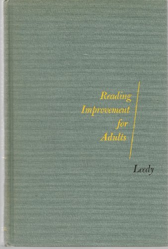 Reading Improvement for Adults B0000CJIMT Book Cover