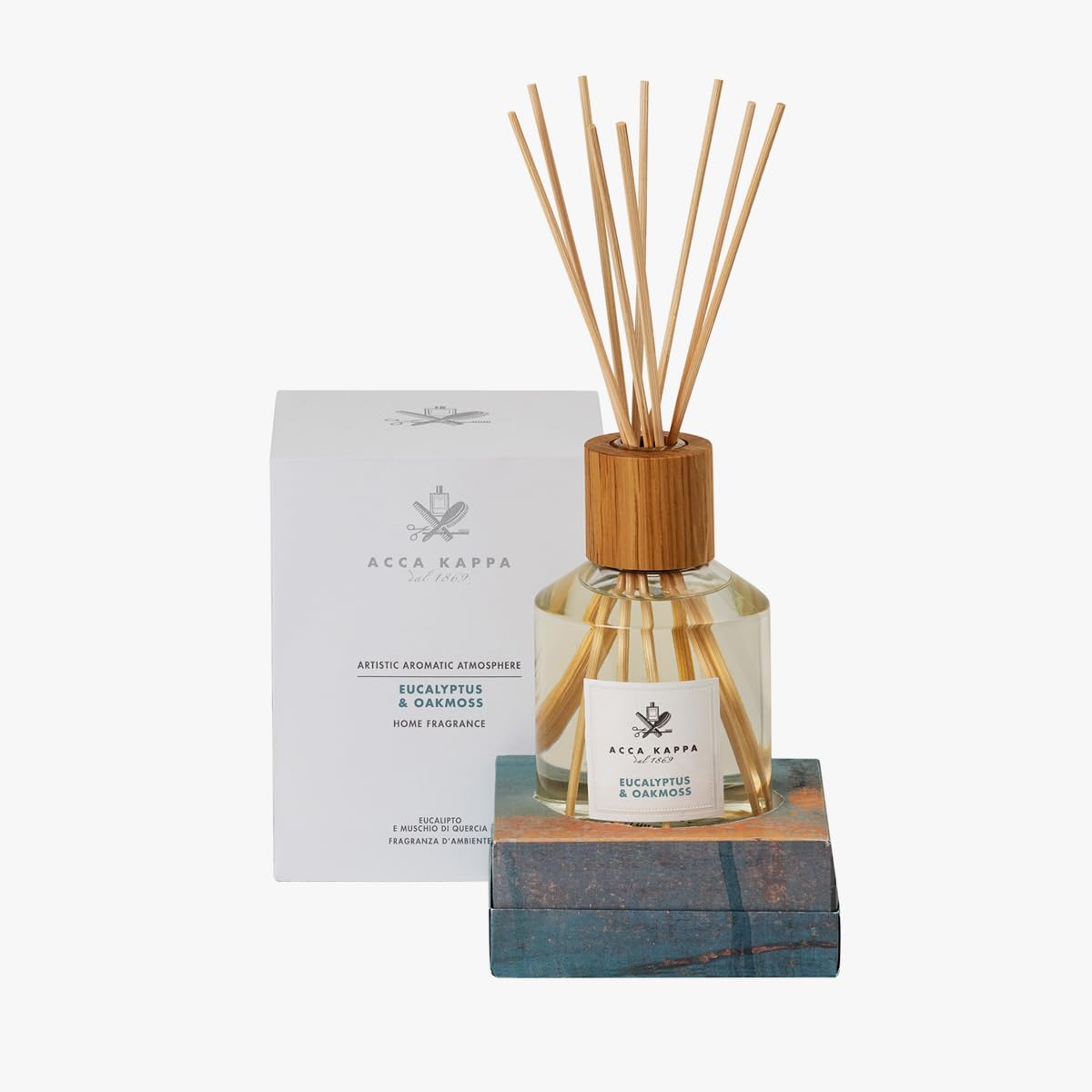 ACCA KAPPA Eucalypthus & Oakmoss-Home Aroma Diffuser with Wooden Sticks 250ml
