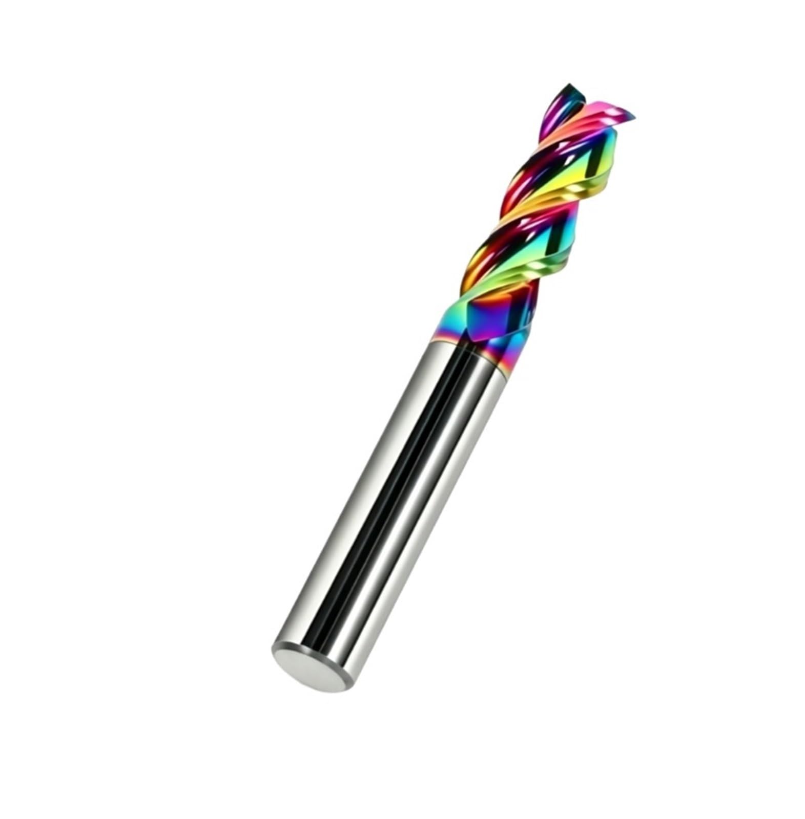 1 Uds. Fresa de carburo 3 flauta HRC58 fresas extremo tungsteno ~ 20mm 6 for enrutador plástico cobre y madera acrílica fibra vidrio aluminio(11X35X12X75)