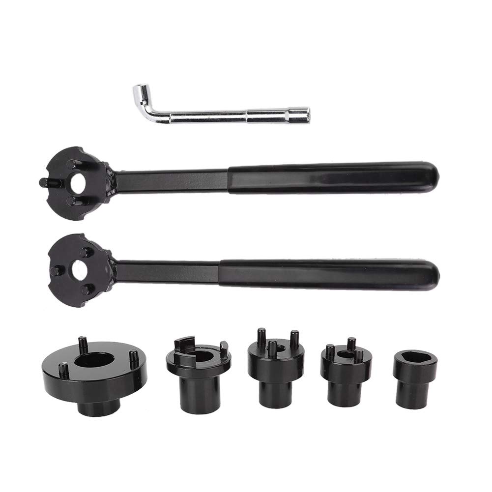 Kit frizione per condizionatore d'aria, 8 pezzi, strumenti di smontaggio, kit di rimozione della frizione per controllo elettrico dell'automobile, kit estrattore frizione A/C, include strumenti
