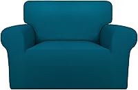 Vista 129 de PureFit Funda súper elástica para sofá reclinable con bolsillo, funda de sofá suave y antideslizante de elastano, lavable, protector de muebles