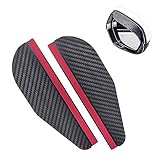 Medsuo 2pcs Universal Car Side Wing Mirror Rain Protector Cover Cap Smoke Guard Rear View Side Mirror Deflectors Rain Eyebrow for Cars SUV Truck Rear View Mirror Cover Accessories - Black